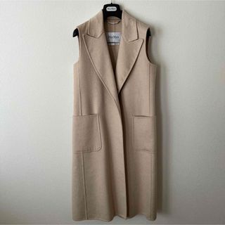 極美品☆正規品 MaxMara マックスマーラ シルク混 ノースリーブ ベルト付 ワンピース/ドレス グリーン×ブラック 44 レディース イタリア製