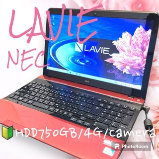 エヌイーシー ノートPC(レッド/赤色系)の通販 500点以上 | NECの