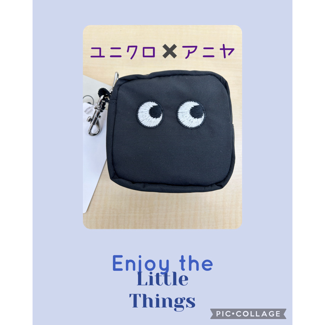 UNIQLO(ユニクロ)のユニクロ✖️アニヤ　エコバッグ黒 レディースのバッグ(エコバッグ)の商品写真