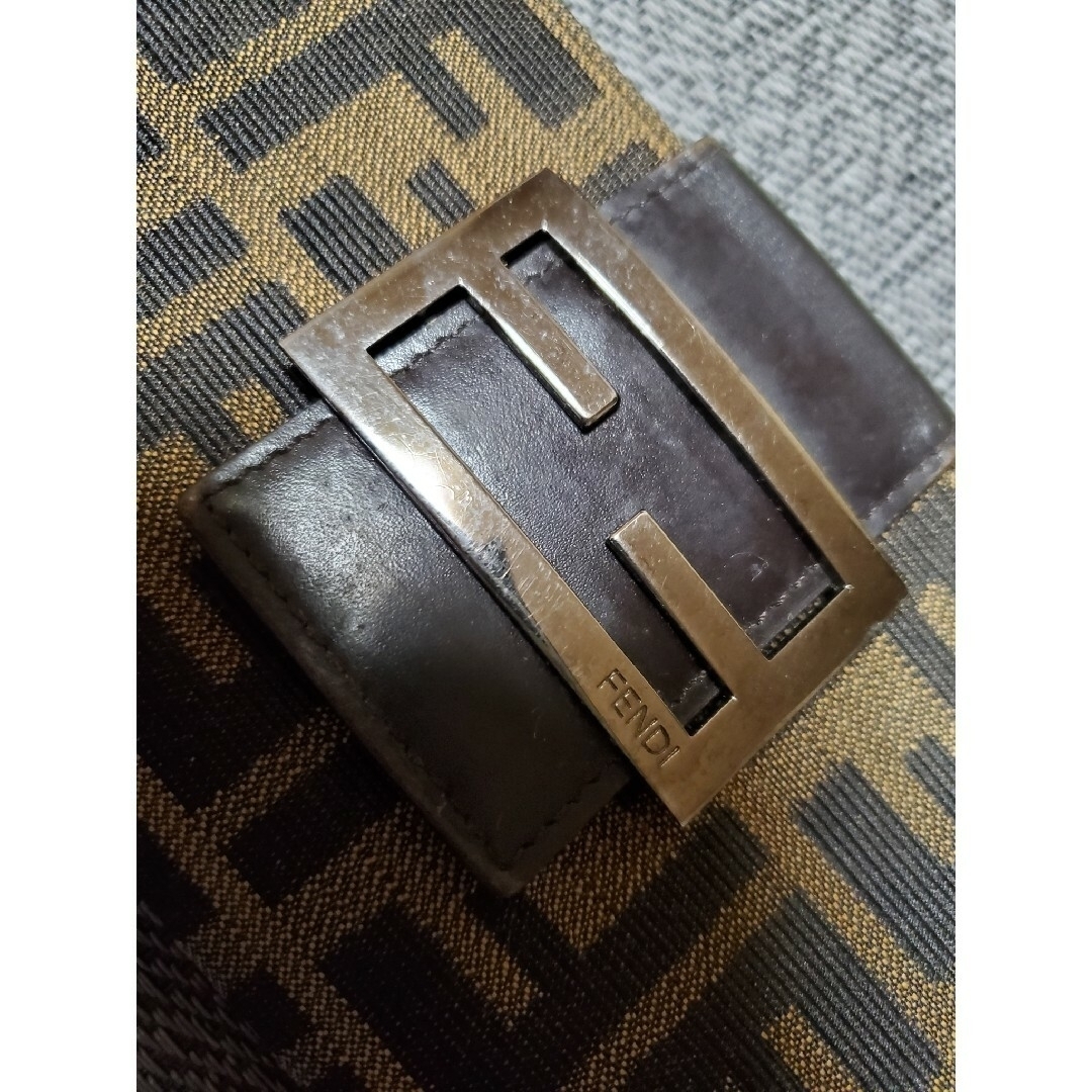 FENDI - 中美品。フェンディ 長財布 ズッキーノ Wホック長財布