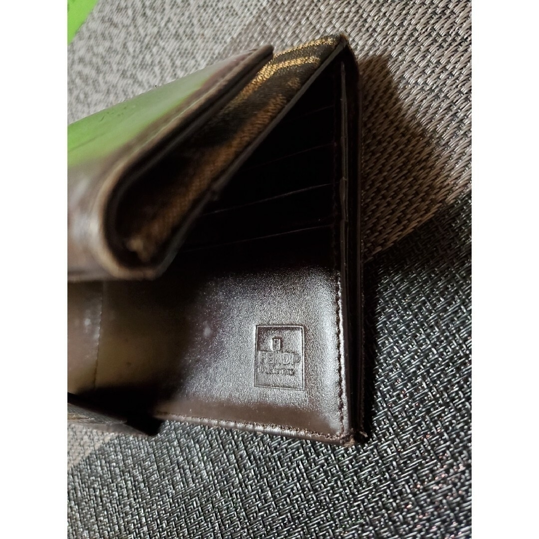 FENDI - 中美品。フェンディ 長財布 ズッキーノ Wホック長財布
