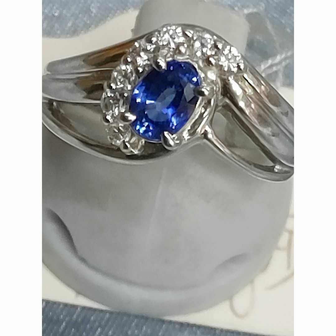 PT900サファイヤダイヤファッションリング☆USED品☆ レディースのアクセサリー(リング(指輪))の商品写真