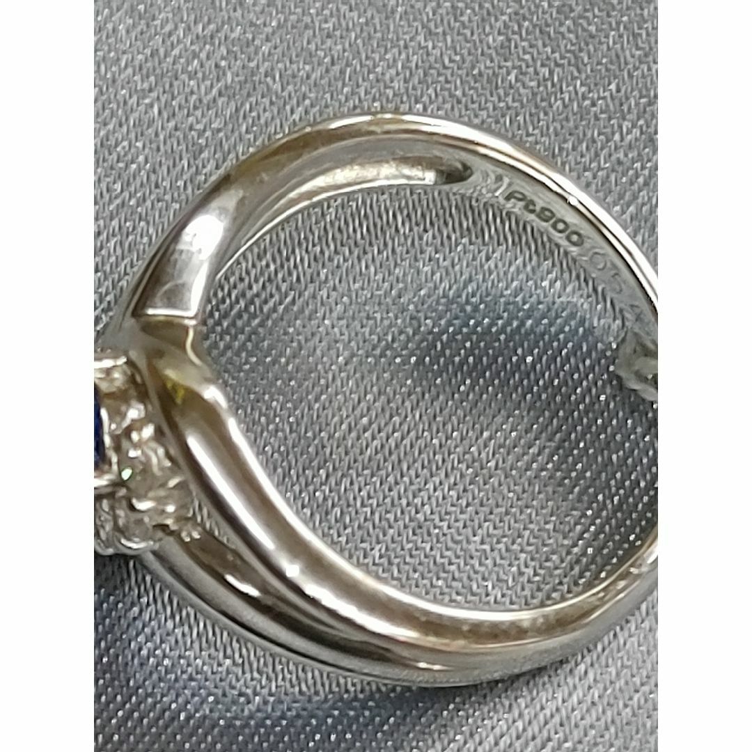PT900サファイヤダイヤファッションリング☆USED品☆ レディースのアクセサリー(リング(指輪))の商品写真