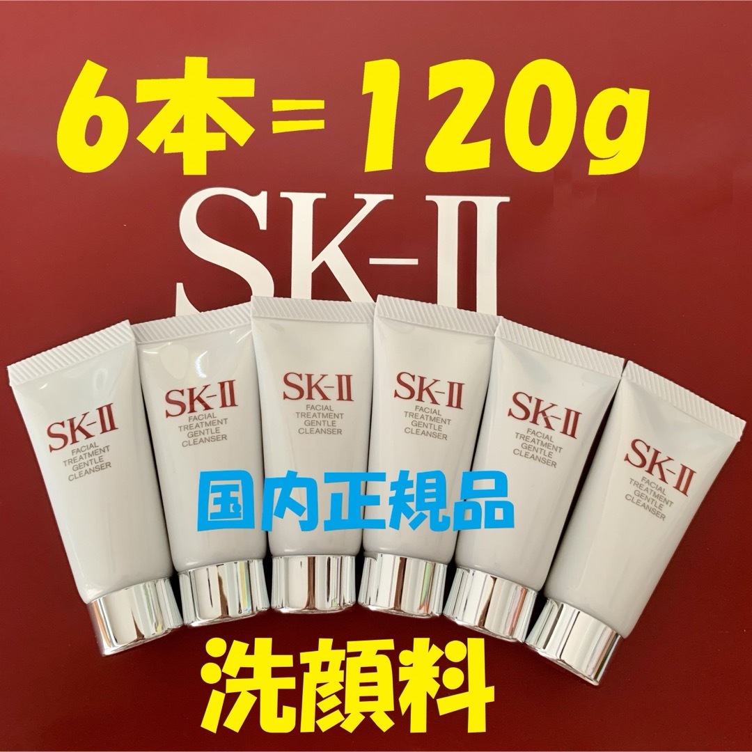 SK-II(エスケーツー)の6本120gSK-II フェイシャルトリートメント ジェントル クレンザー洗顔料 コスメ/美容のスキンケア/基礎化粧品(洗顔料)の商品写真