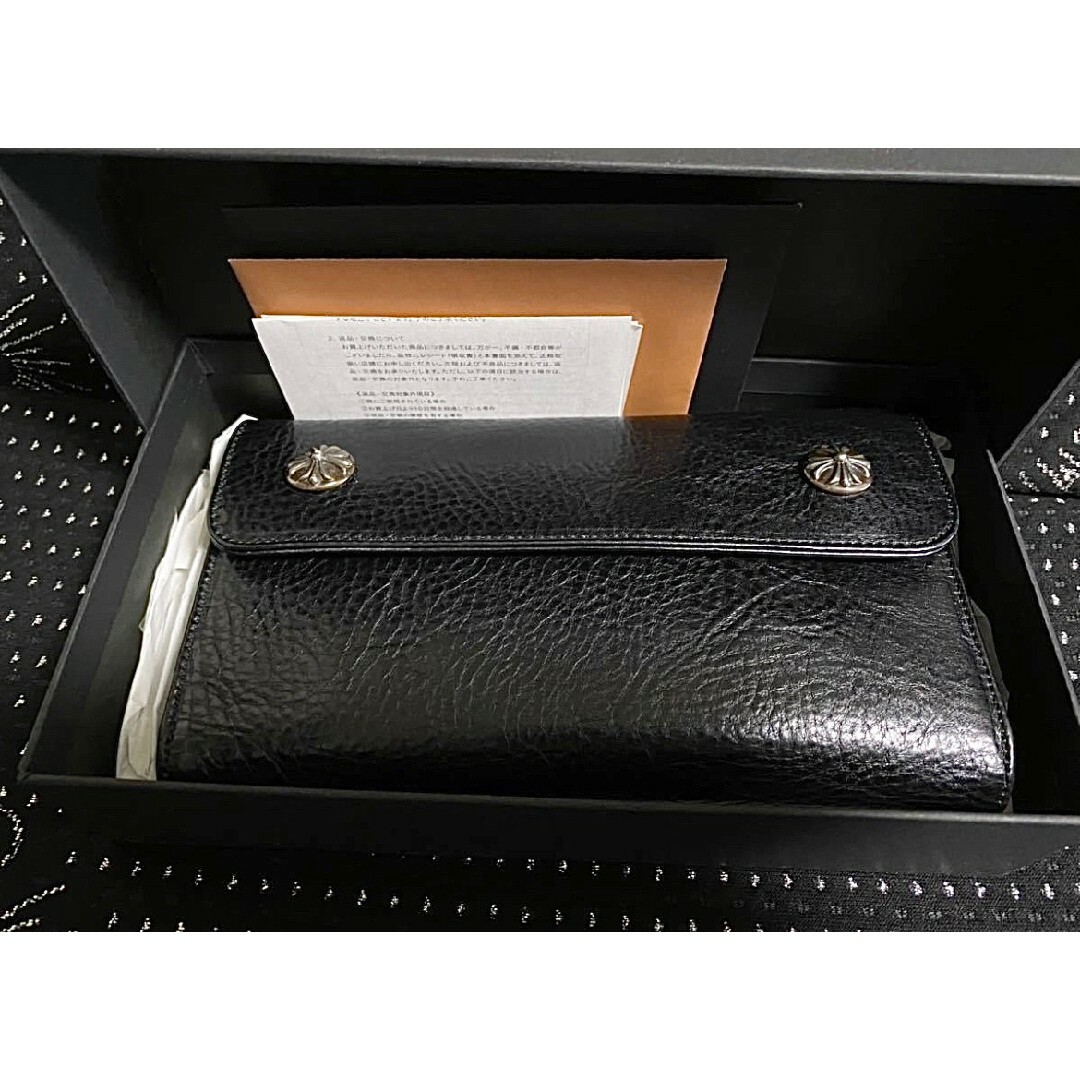 【極上品】CHROME HEARTS ウェーブウォレット 財布ファッション小物