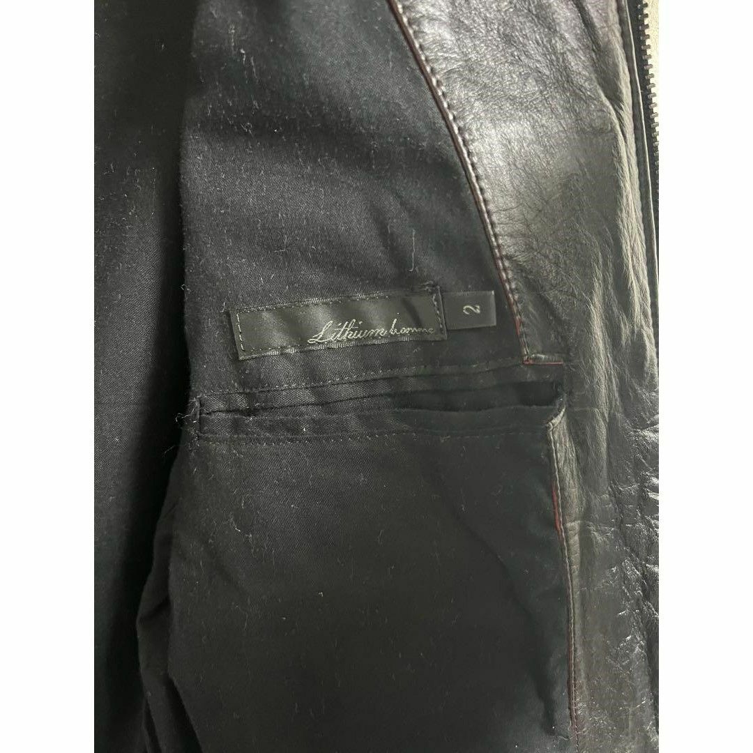 LITHIUM HOMME(リチウムオム)の【リチウムオム】 シングルライダース カウレザー 日本製 メンズのジャケット/アウター(レザージャケット)の商品写真