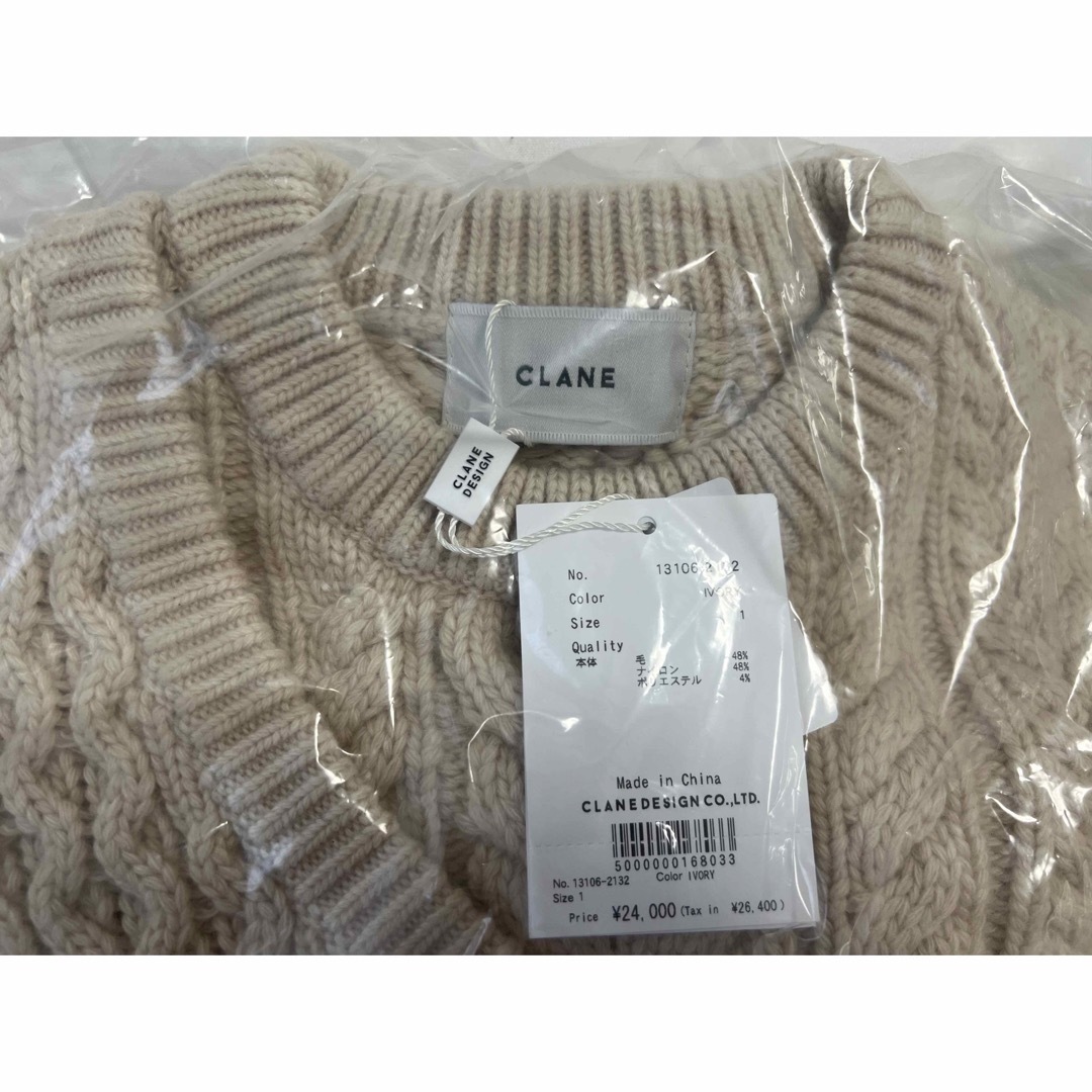 CLANE(クラネ)のクラネ　ASYMMETRY CABLE KT レディースのトップス(ニット/セーター)の商品写真