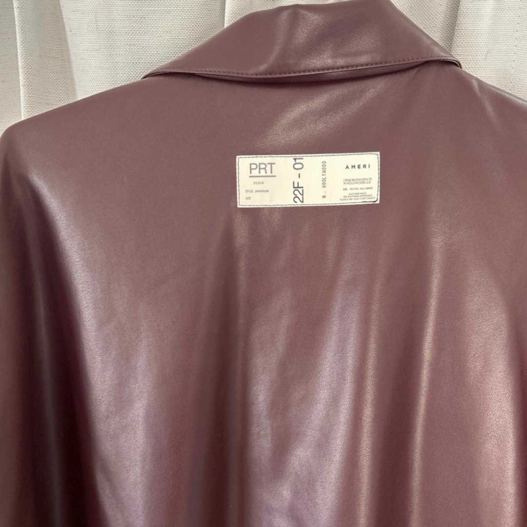 Ameri VINTAGE - AMERI エヌハリフェイクレザーシャツジャケット Ameri VINTAGE - AMERI エヌハリフェイクレザーシャツジャケット