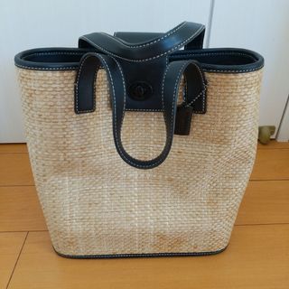 コーチ(COACH)のCOACH ストローバッグ(かごバッグ/ストローバッグ)