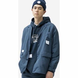 ダブルタップス(W)taps)のNAVY M 20SS WTAPS DAWN. DESIGN HOODED /(パーカー)