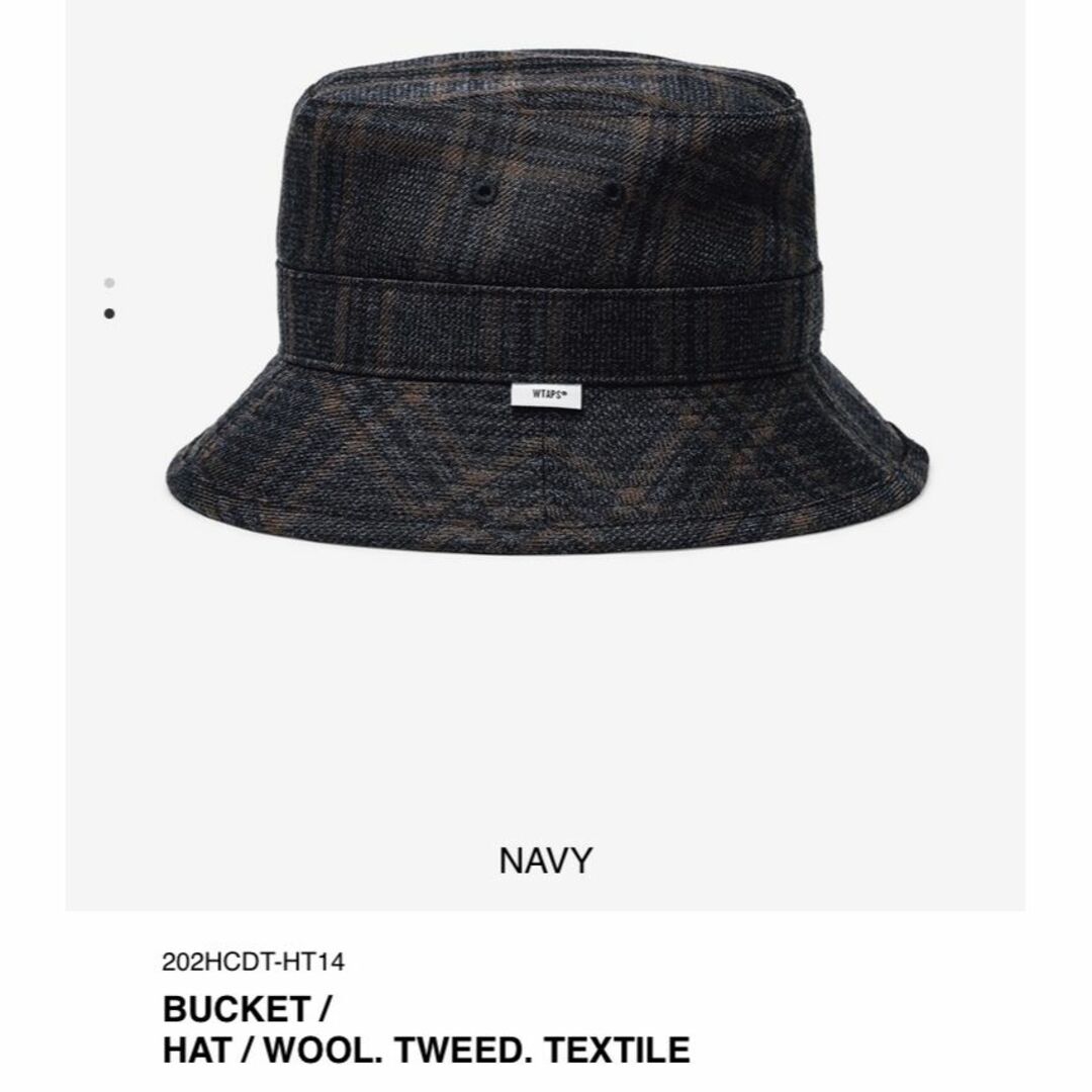 W)taps(ダブルタップス)のNAVY L 20AW WTAPS BUCKET / HAT / WOOL. T メンズの帽子(ハット)の商品写真