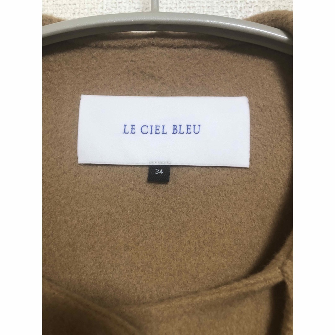 LE CIEL BLEU(ルシェルブルー)のLe ciel bleu Hooded Over COAT キャメル34コート レディースのジャケット/アウター(ロングコート)の商品写真