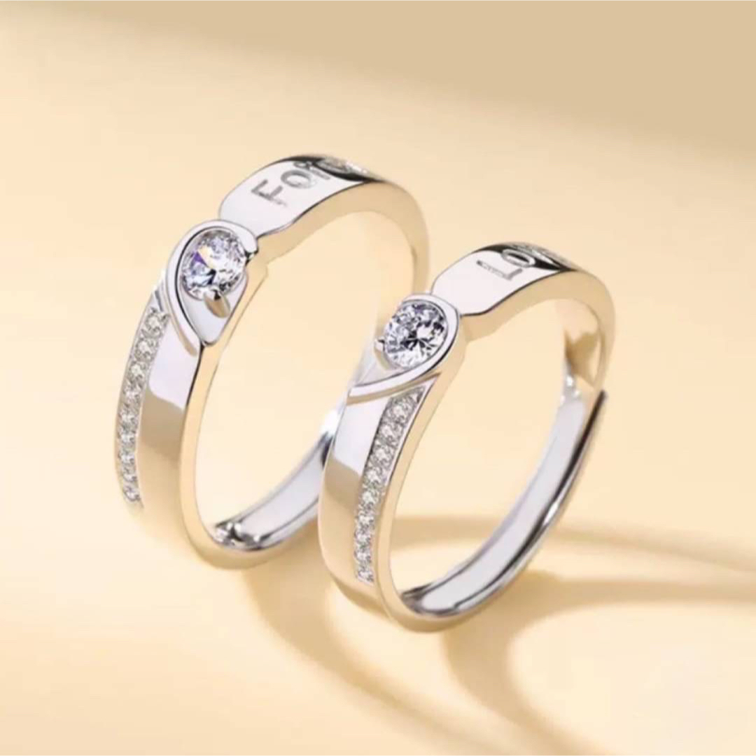 ペアリング　ペアルック　指輪　カップル　レディース　アクセサリー　プレゼント メンズのアクセサリー(リング(指輪))の商品写真