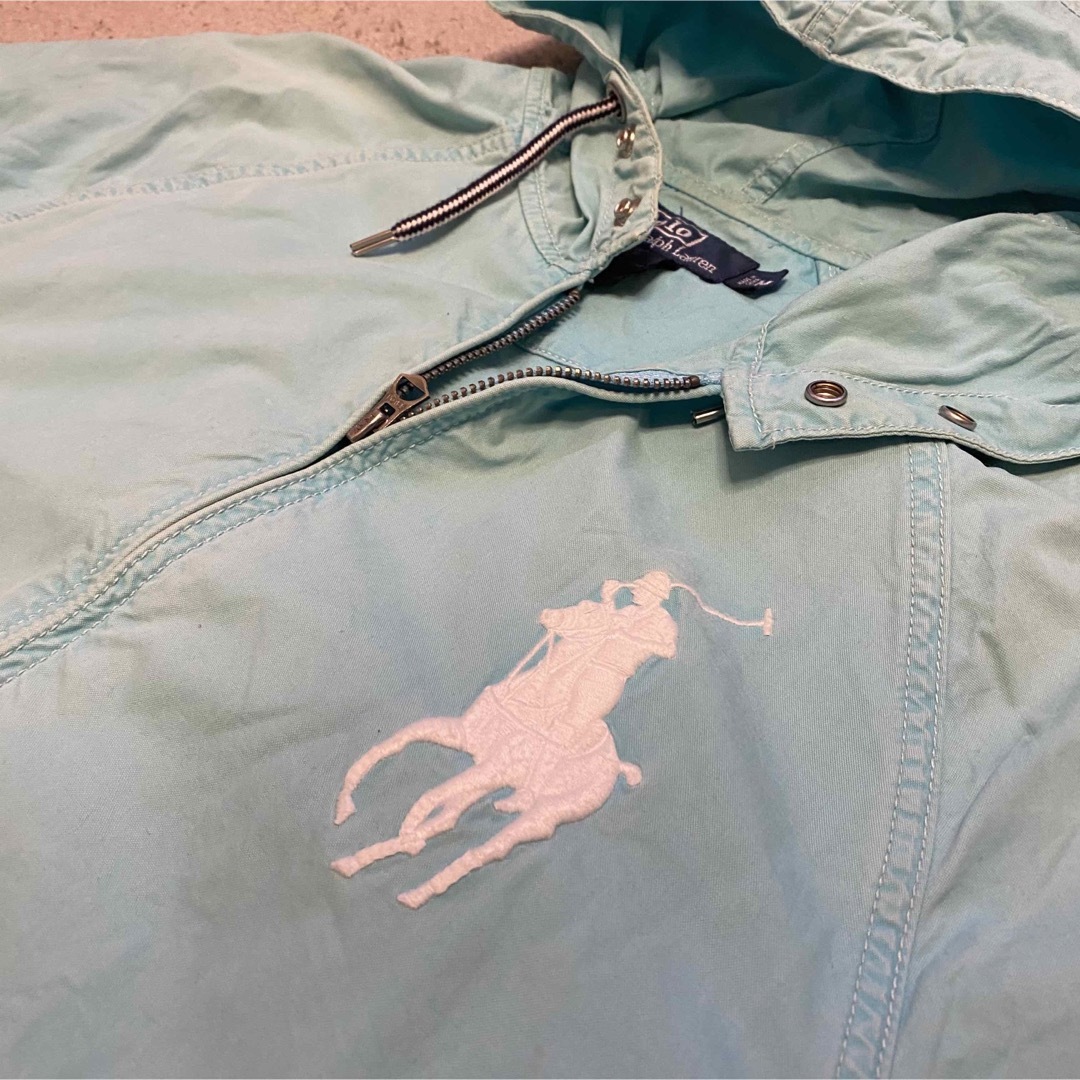 POLO RALPH LAUREN(ポロラルフローレン)の希少品★ポロ ラルフローレン ビッグポニー ボートジャケット ティファニーブルー メンズのジャケット/アウター(ブルゾン)の商品写真