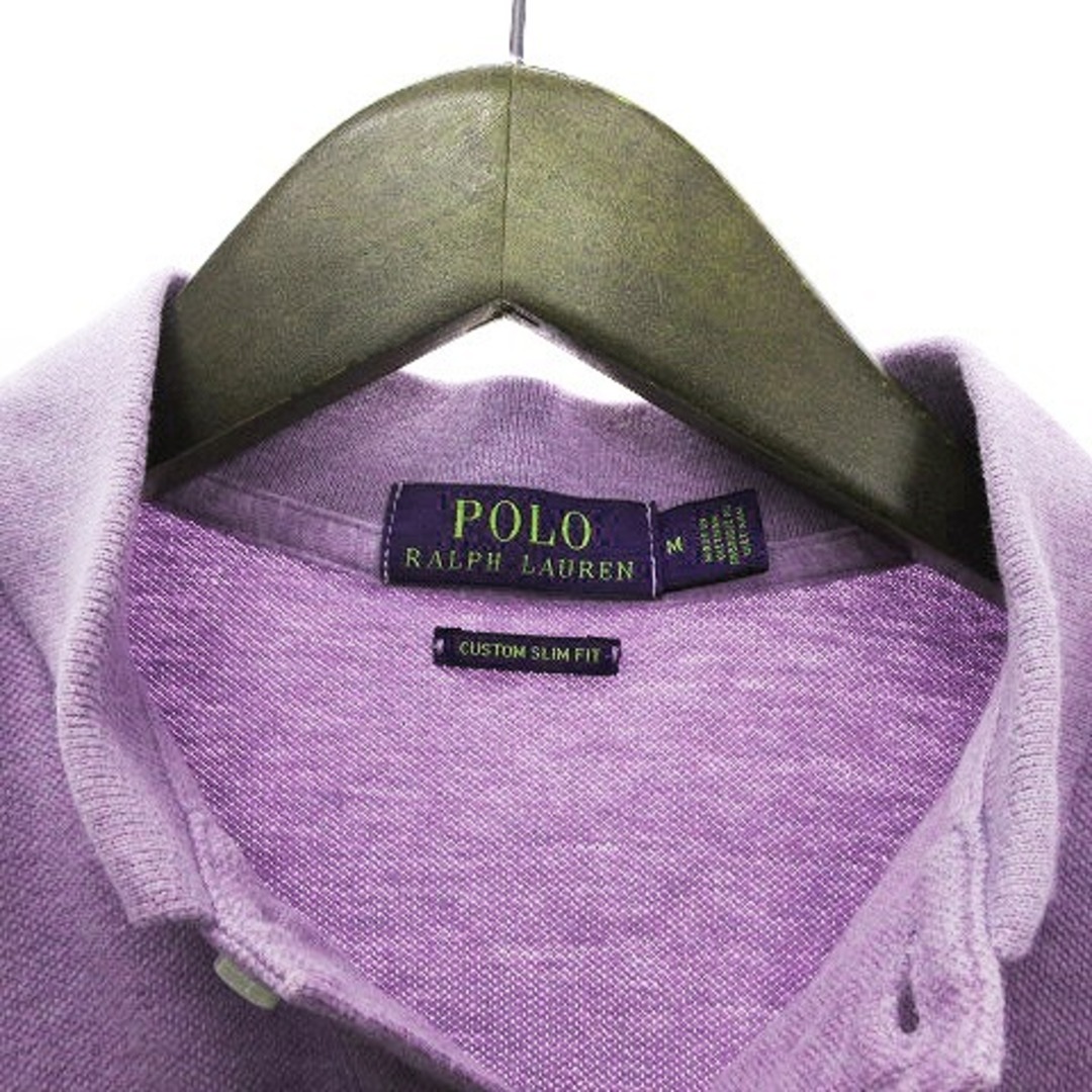 POLO RALPH LAUREN(ポロラルフローレン)のポロ ラルフローレン ポロシャツ カスタムスリムフィット 半袖 紫 M ■SM1 メンズのトップス(ポロシャツ)の商品写真