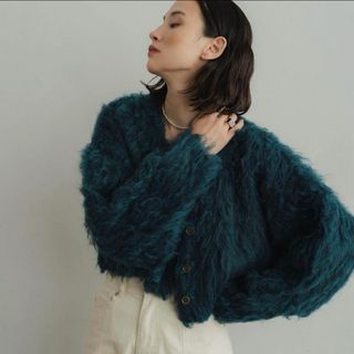 KnuthMarf minimal shaggy cardigan カーディガンの通販｜ラクマ