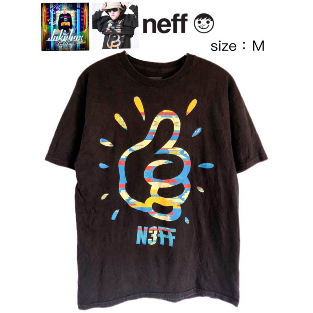 Mac Miller ✕ Neff　Tシャツ　M　黒　USA古着 | フリマアプリ ラクマ