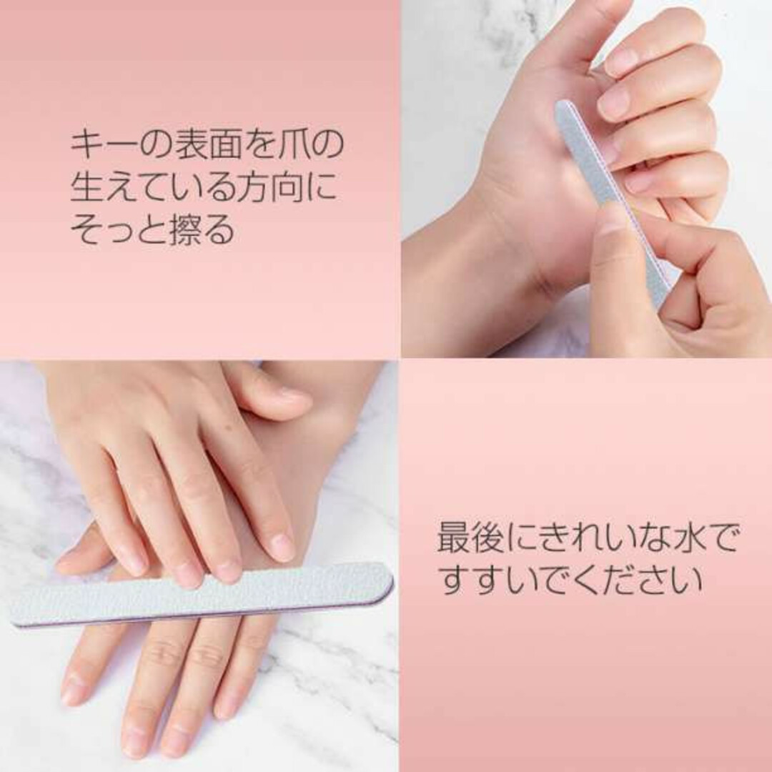 ネイル ファイル 3本 爪やすり OPI 100 180 ひし形 サンディング コスメ/美容のネイル(ネイルケア)の商品写真