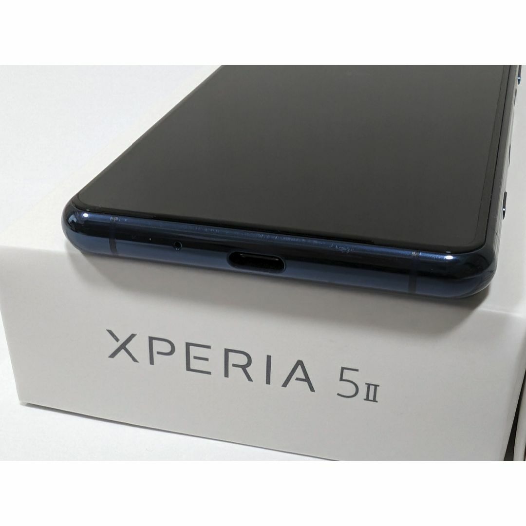 Xperia(エクスペリア)のXperia 5 II ブルー 256GB XQ-AS42 スマホ/家電/カメラのスマートフォン/携帯電話(スマートフォン本体)の商品写真