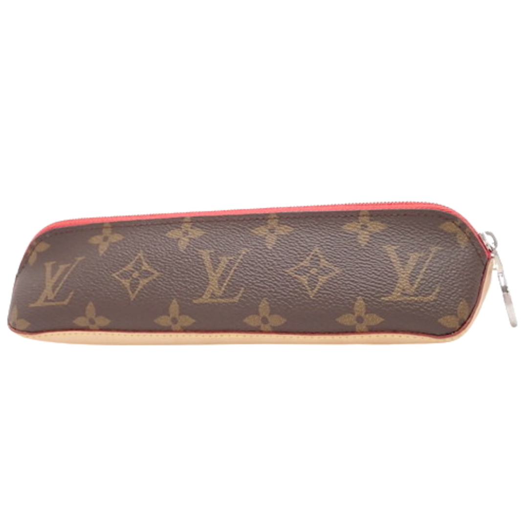 LOUIS VUITTON(ルイ・ヴィトン) モノグラム トゥルース・エリザベット その他小物 筆入れ ペンケース 小物入れ モノグラムキャンバス ブラウン茶 レッド赤 シルバー金具 GI0009(2023年11月現在現行品) ユニセックス 40802072268【アラモード】ファスナー外側表面