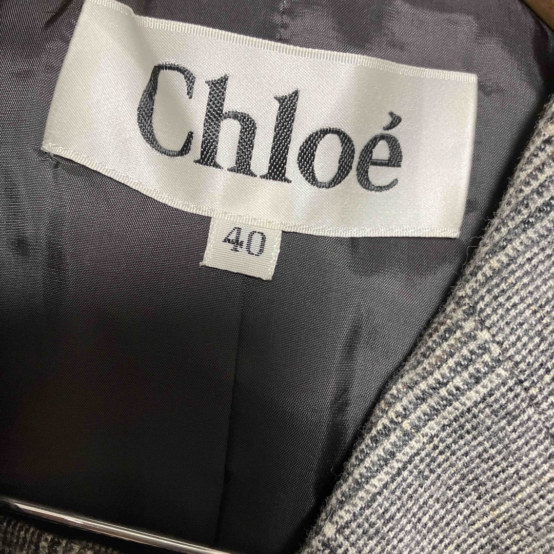 Chloe(クロエ)のChloeカシミヤ混ツイードスカートスーツ レディースのフォーマル/ドレス(スーツ)の商品写真