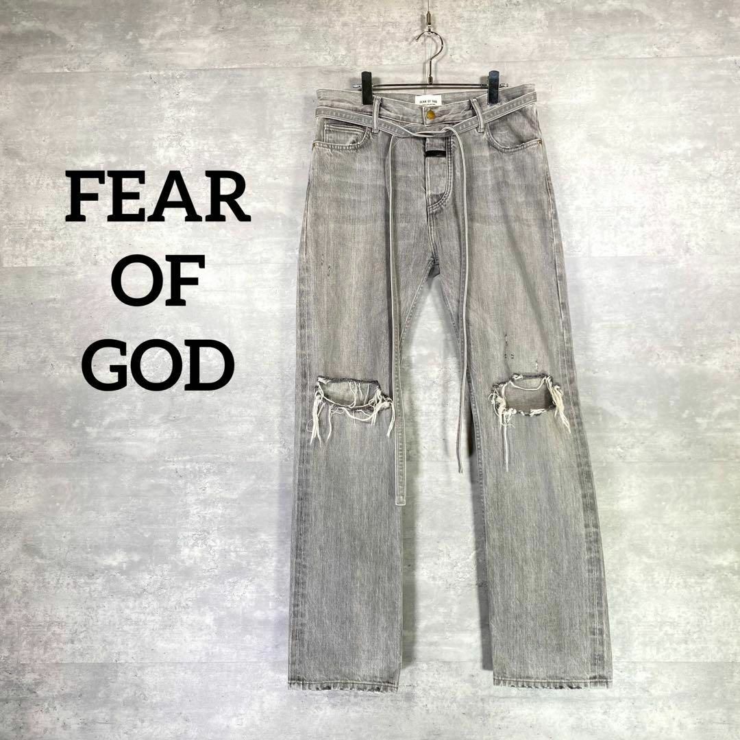 『FEAR OF GOD』フィアーオブゴッド (32) ダメージデニムパンツ神経質な方はご遠慮下さいませ