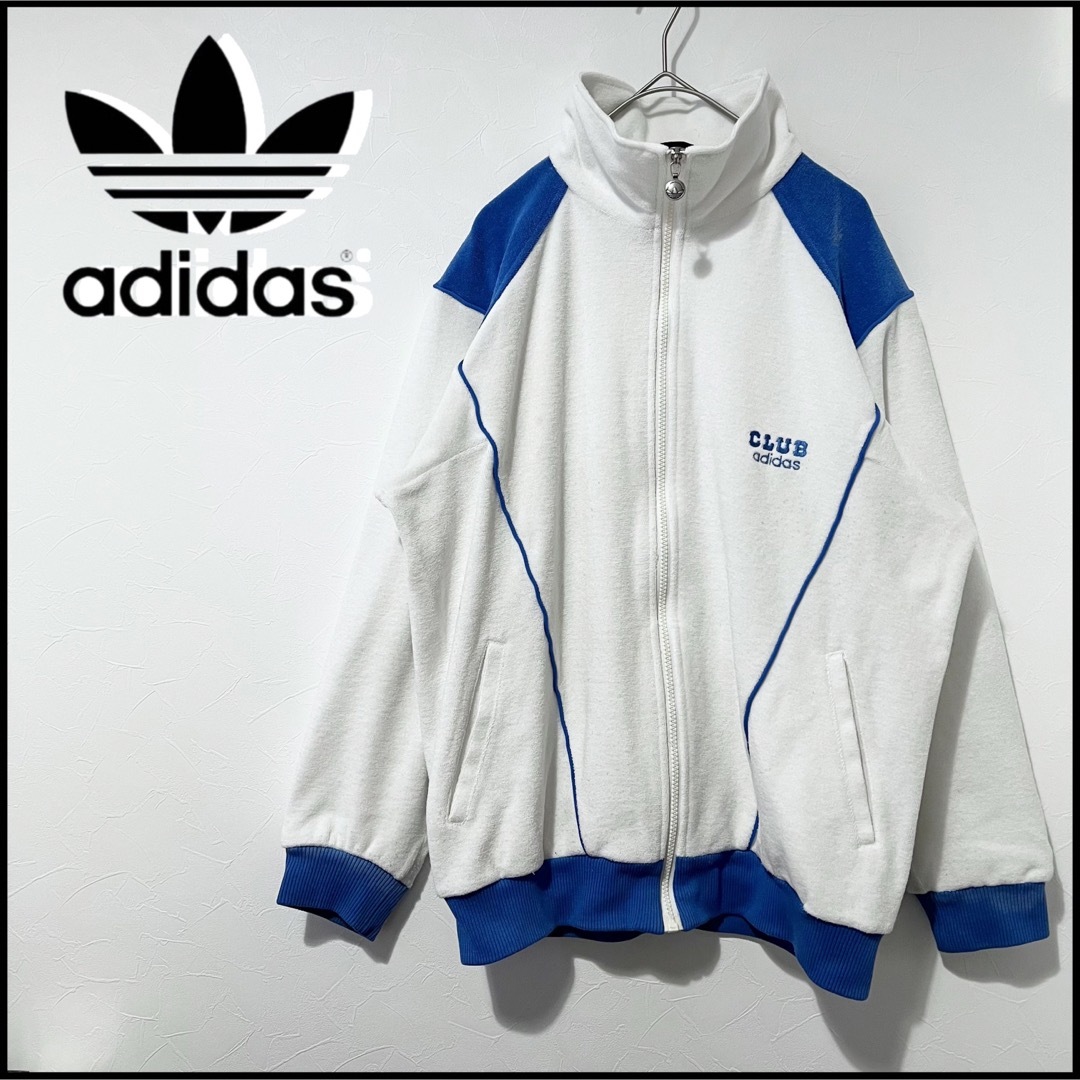 希少】Club adidas 80s デサント製 トラックジャケット パイル-