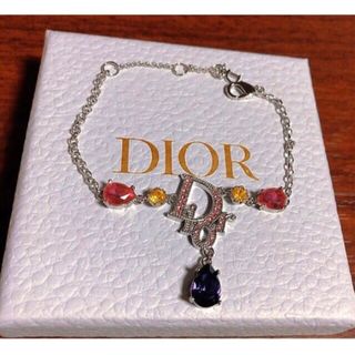 クリスチャンディオール(Christian Dior)のDior ブレスレット シルバー ピンク 黄 紫 可愛い ロゴ 上品 s(ブレスレット/バングル)