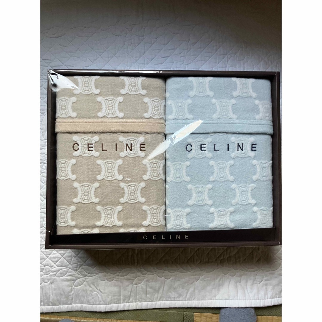 celine(セリーヌ)のセリーヌ　マカダム  柄　綿毛布　2枚 インテリア/住まい/日用品の寝具(毛布)の商品写真