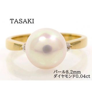 (新品仕上げ済）タサキ TASAKI 田崎 パール シトリン リング 指輪 約12号 K18 YG × パール × シトリン 2.58ct パール 約7.4ミリ 9099