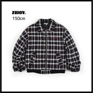ジディ(ZIDDY)の【ZIDDY】ボリュームスリーブ　チェック　ブルゾン  １５０ｃｍ(ジャケット/上着)