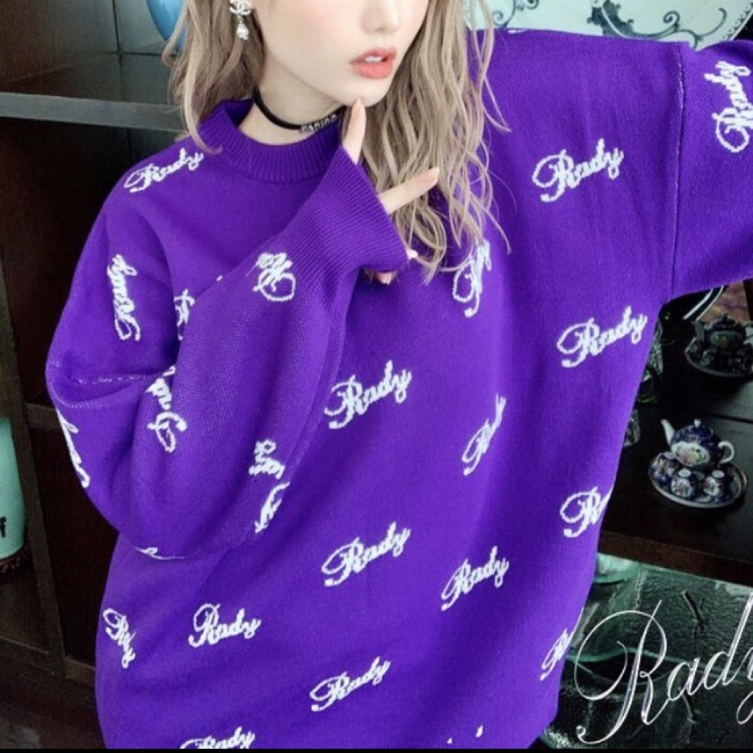 Rady(レディー)の定価以下!!新品☆Radyニットトップス☆パープル レディースのトップス(ニット/セーター)の商品写真