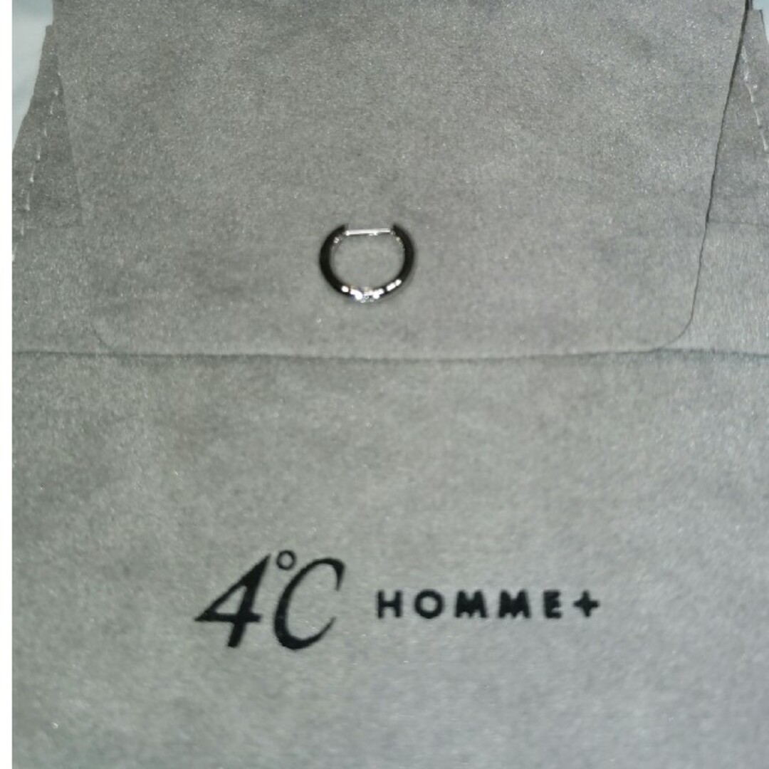 4℃(ヨンドシー)の４℃ HOMME　プラチナピアス（片耳用） メンズのアクセサリー(ピアス(片耳用))の商品写真