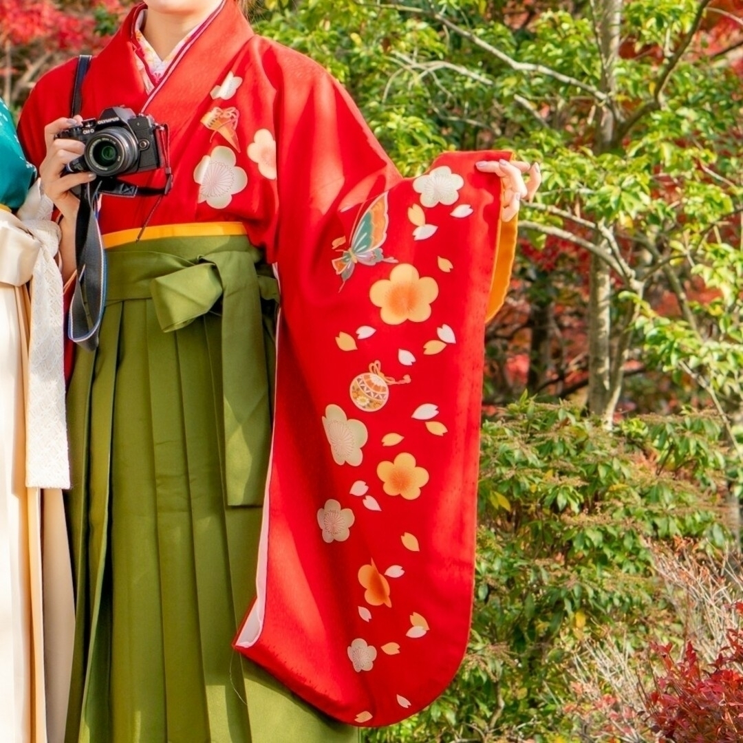 二尺袖 着物 袴 長襦袢 セット レディースの水着/浴衣(着物)の商品写真