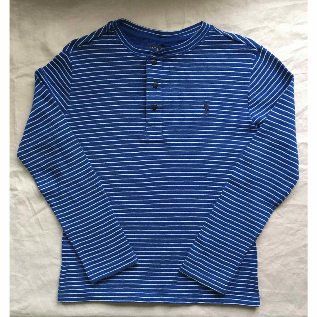 POLO RALPH LAUREN(ポロラルフローレン)の新品未使用 ポロラルフローレン コットン ジャージー ヘンリー シャツ 150 キッズ/ベビー/マタニティのキッズ服男の子用(90cm~)(Tシャツ/カットソー)の商品写真