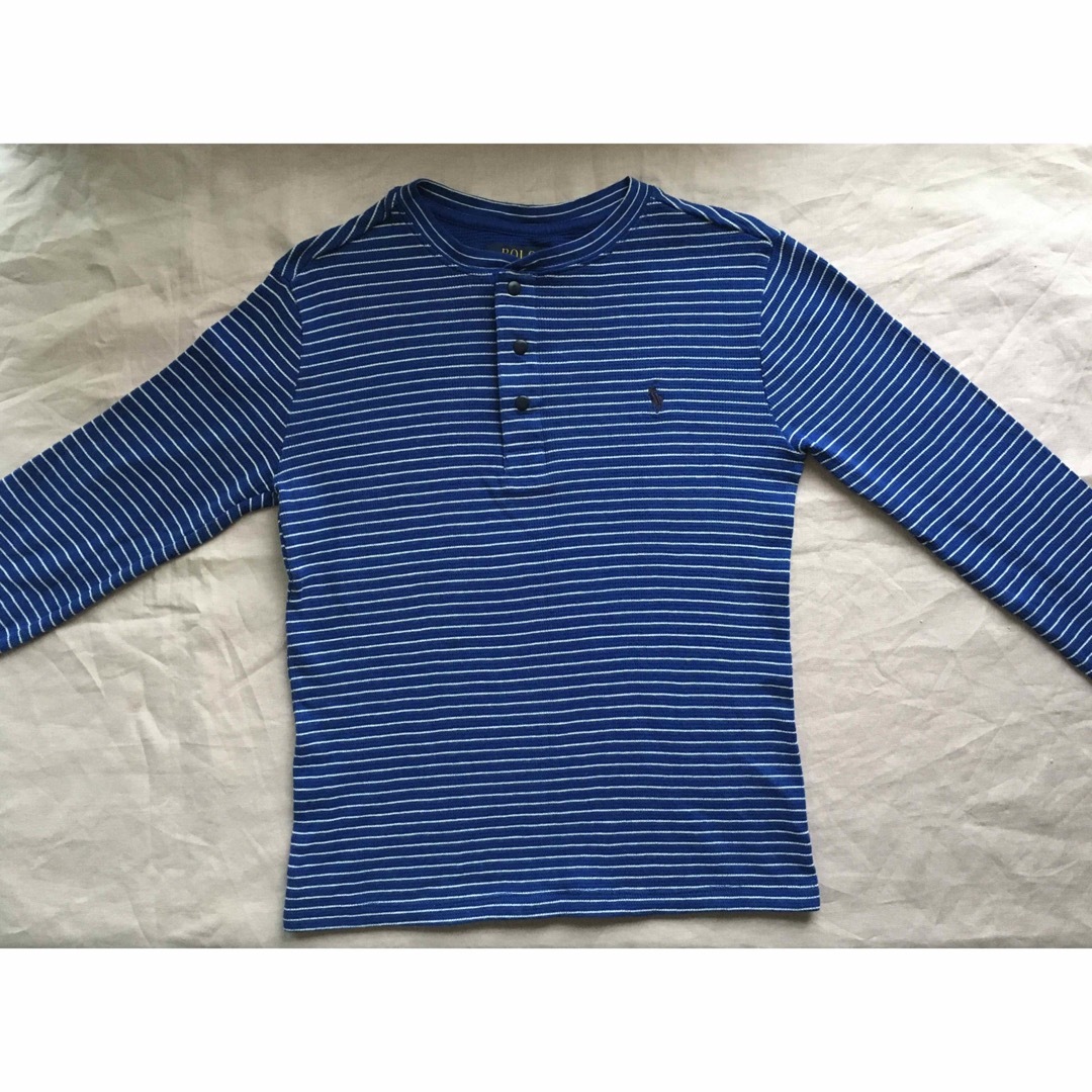 POLO RALPH LAUREN(ポロラルフローレン)の新品未使用 ポロラルフローレン コットン ジャージー ヘンリー シャツ 150 キッズ/ベビー/マタニティのキッズ服男の子用(90cm~)(Tシャツ/カットソー)の商品写真