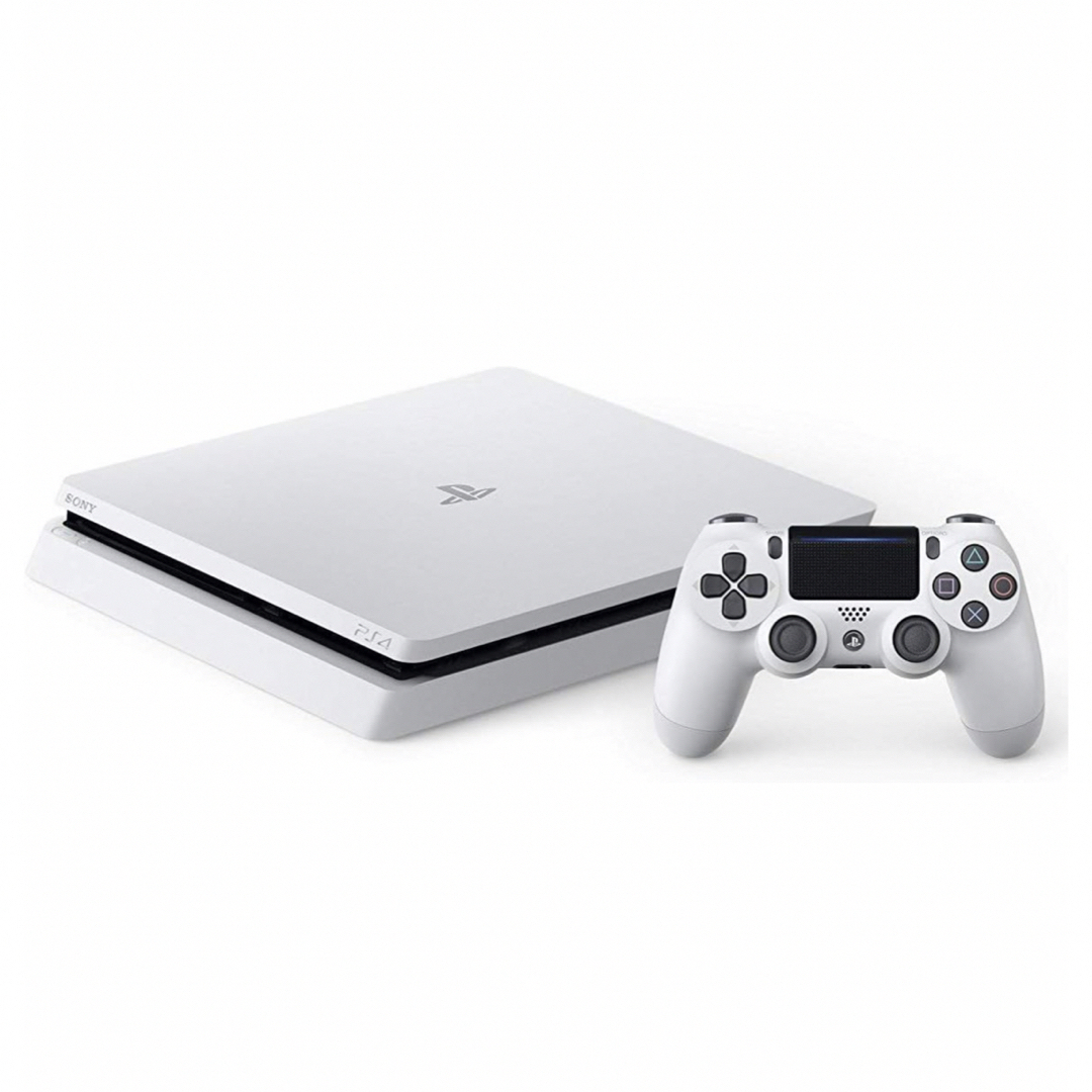 PlayStation4(プレイステーション4)のPlayStation 4 グレイシャーホワイト 500GB CUH-2100A エンタメ/ホビーのゲームソフト/ゲーム機本体(家庭用ゲーム機本体)の商品写真