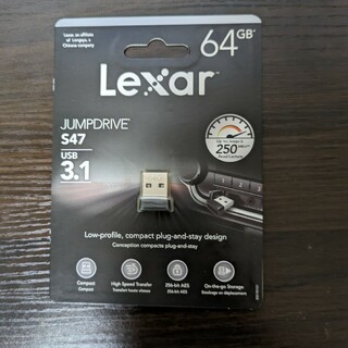 レキサー(Lexar)の小型 USB3.1　64GB USBメモリー(PC周辺機器)