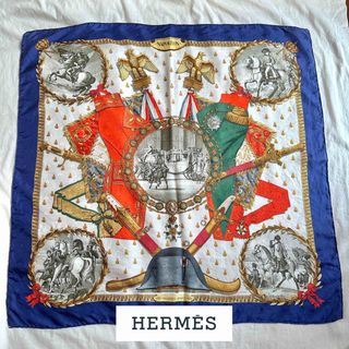 エルメス(Hermes)のHERMES カレ シルクスカーフ《ナポレオンと紋章・蜜蜂》Napoléon(バンダナ/スカーフ)