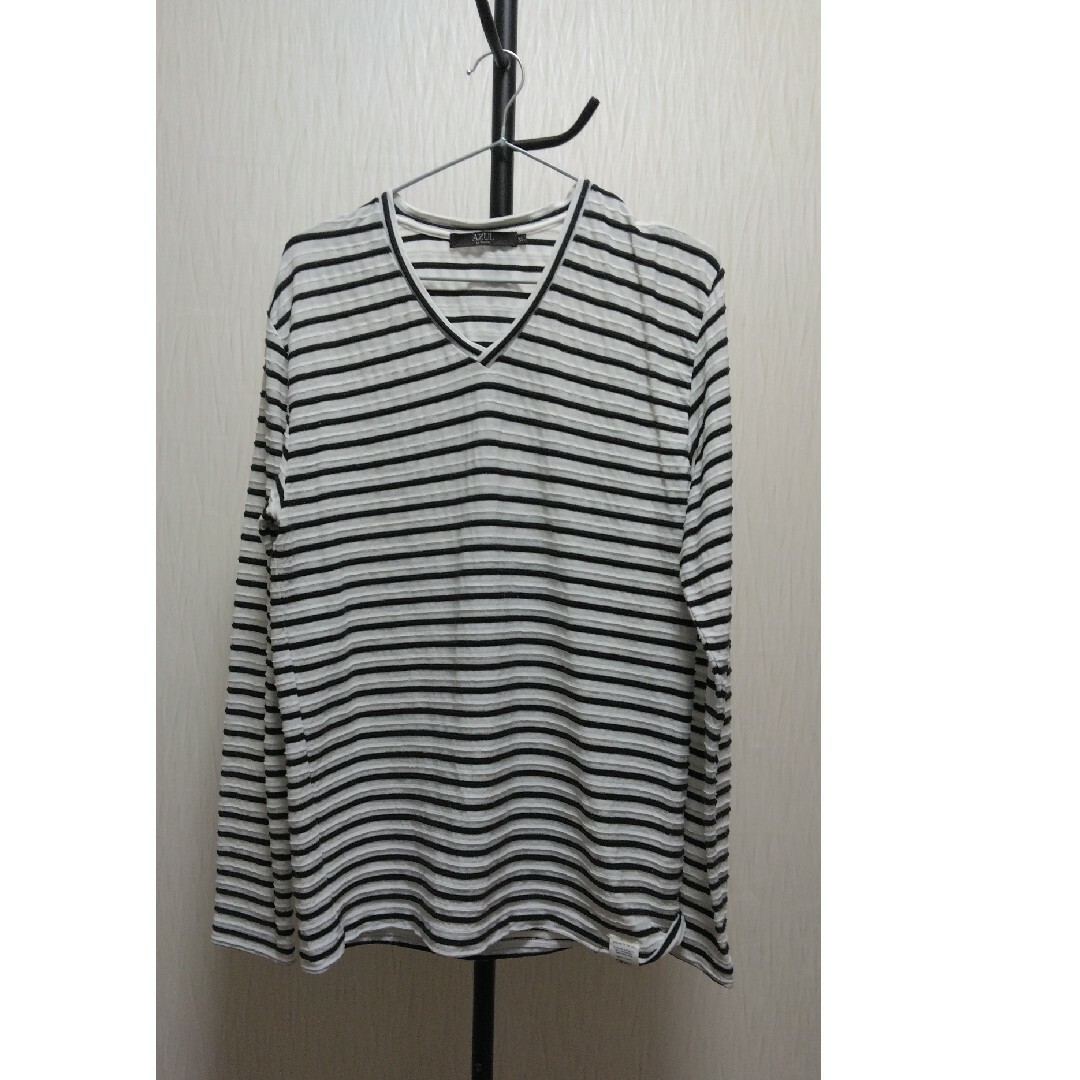 AZUL by moussy(アズールバイマウジー)のAZUL　ロングTシャツ メンズのトップス(Tシャツ/カットソー(七分/長袖))の商品写真