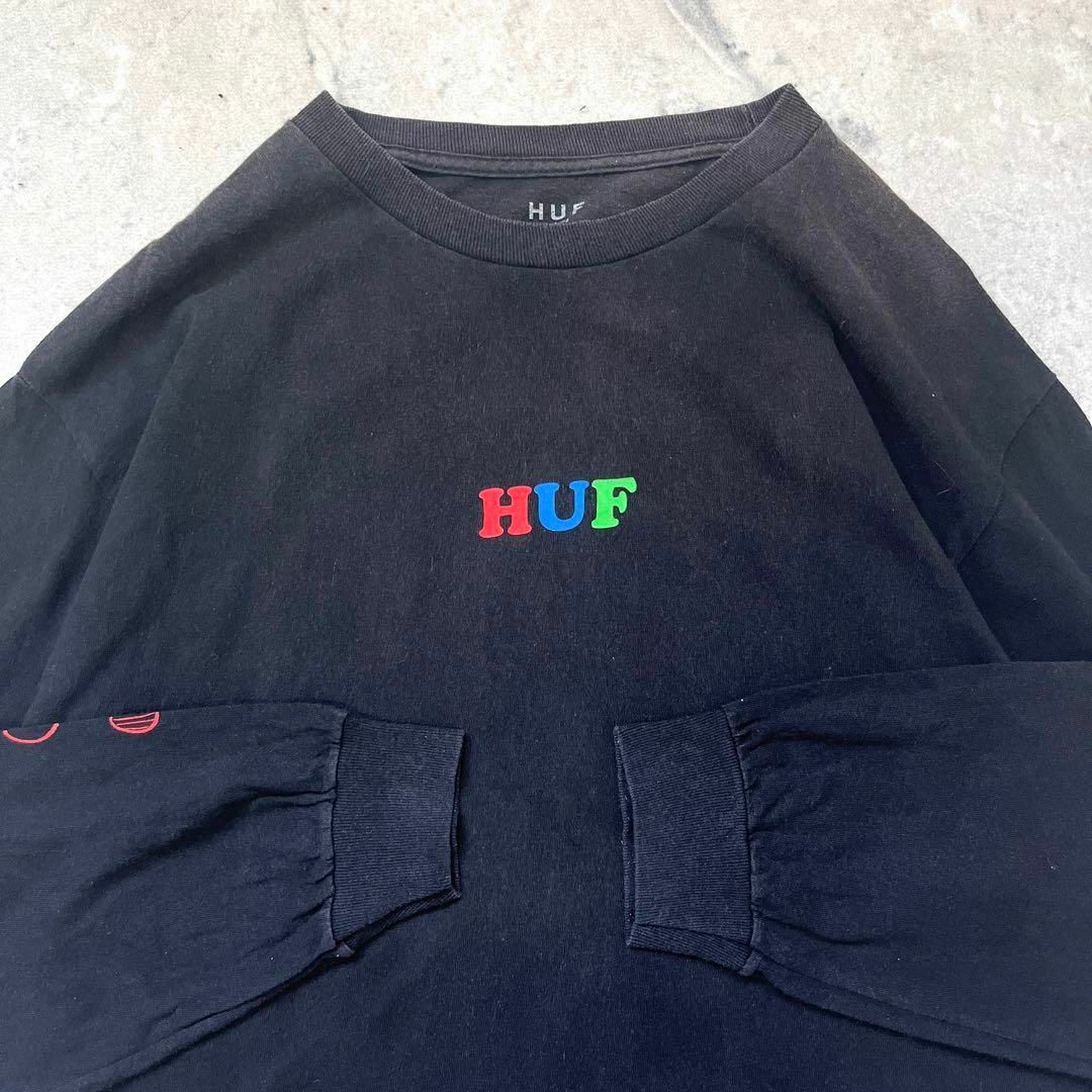 HUF(ハフ)の【HUF】サイズL スヌーピーコラボ 長袖Tシャツ ロンT 黒ブラック ハフ メンズのトップス(Tシャツ/カットソー(七分/長袖))の商品写真