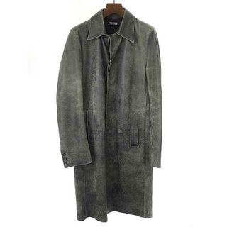 ラフシモンズ(RAF SIMONS)のRAF SIMONS ラフシモンズ 2002AW Virginia Creeper Lether Coat レザーコート グレー 48(その他)