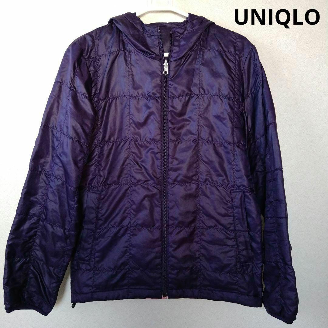 UNIQLO(ユニクロ)の★格安 UNIQLO(ユニクロ) リバーシブルブルゾン 紫★ レディースのジャケット/アウター(ブルゾン)の商品写真