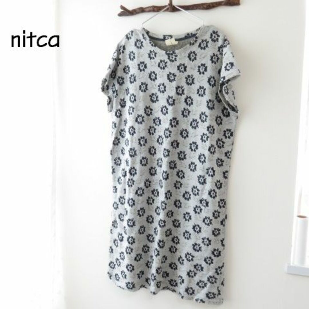 nitca(ニトカ)の新品　nitca ニトカ　ニットTシャツワンピース　カットソー レディースのワンピース(ひざ丈ワンピース)の商品写真