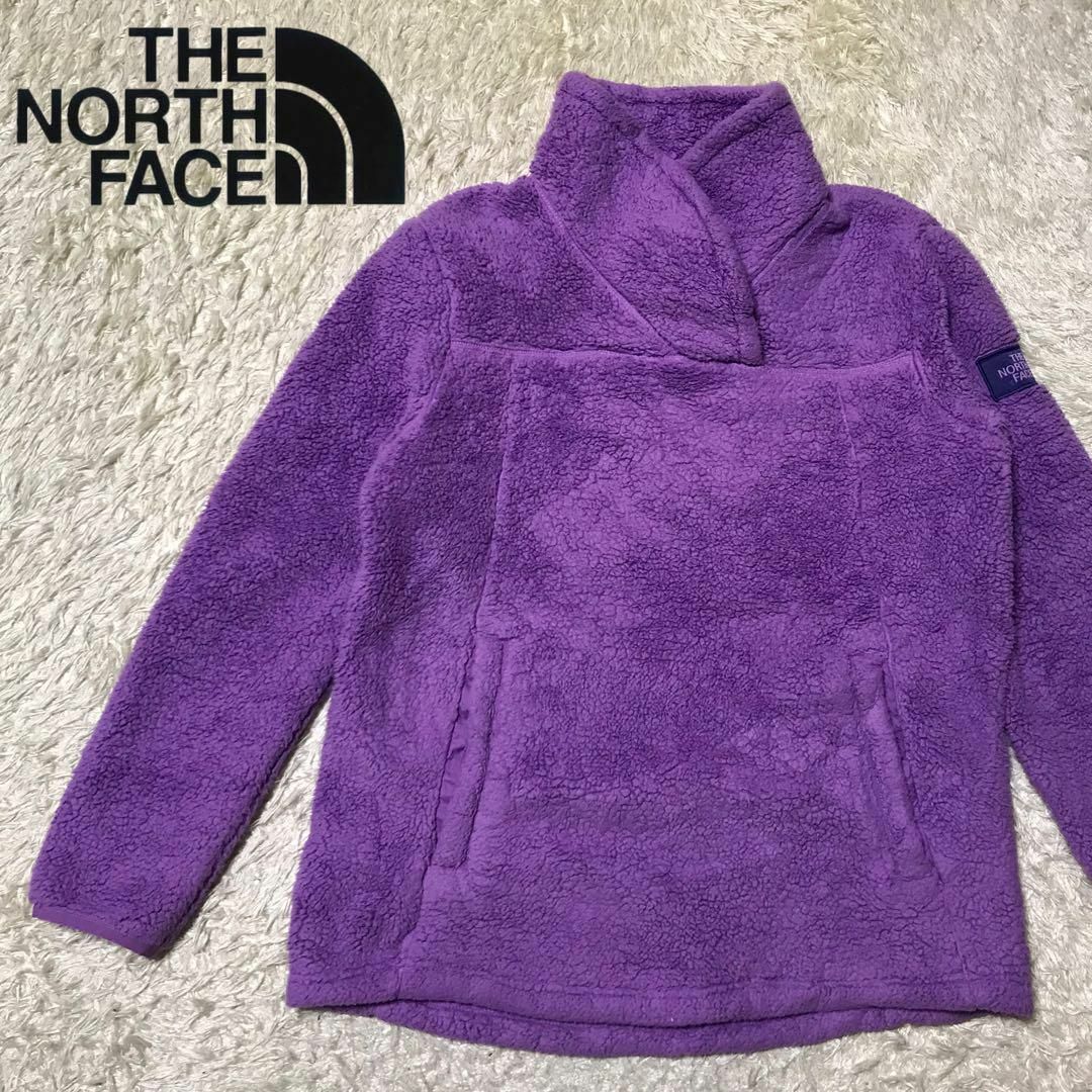 THE NORTH FACE(ザノースフェイス)の【大人気商品】ノースフェイス　ボアフリース　あったか素材　パープル　K719 キッズ/ベビー/マタニティのキッズ服女の子用(90cm~)(ジャケット/上着)の商品写真