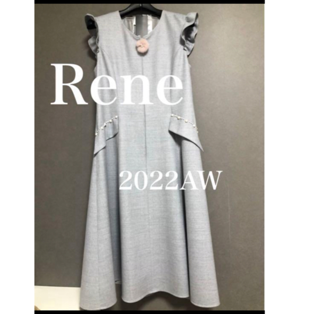 ワンピース2022Reneミンクワンピース新品66,000円