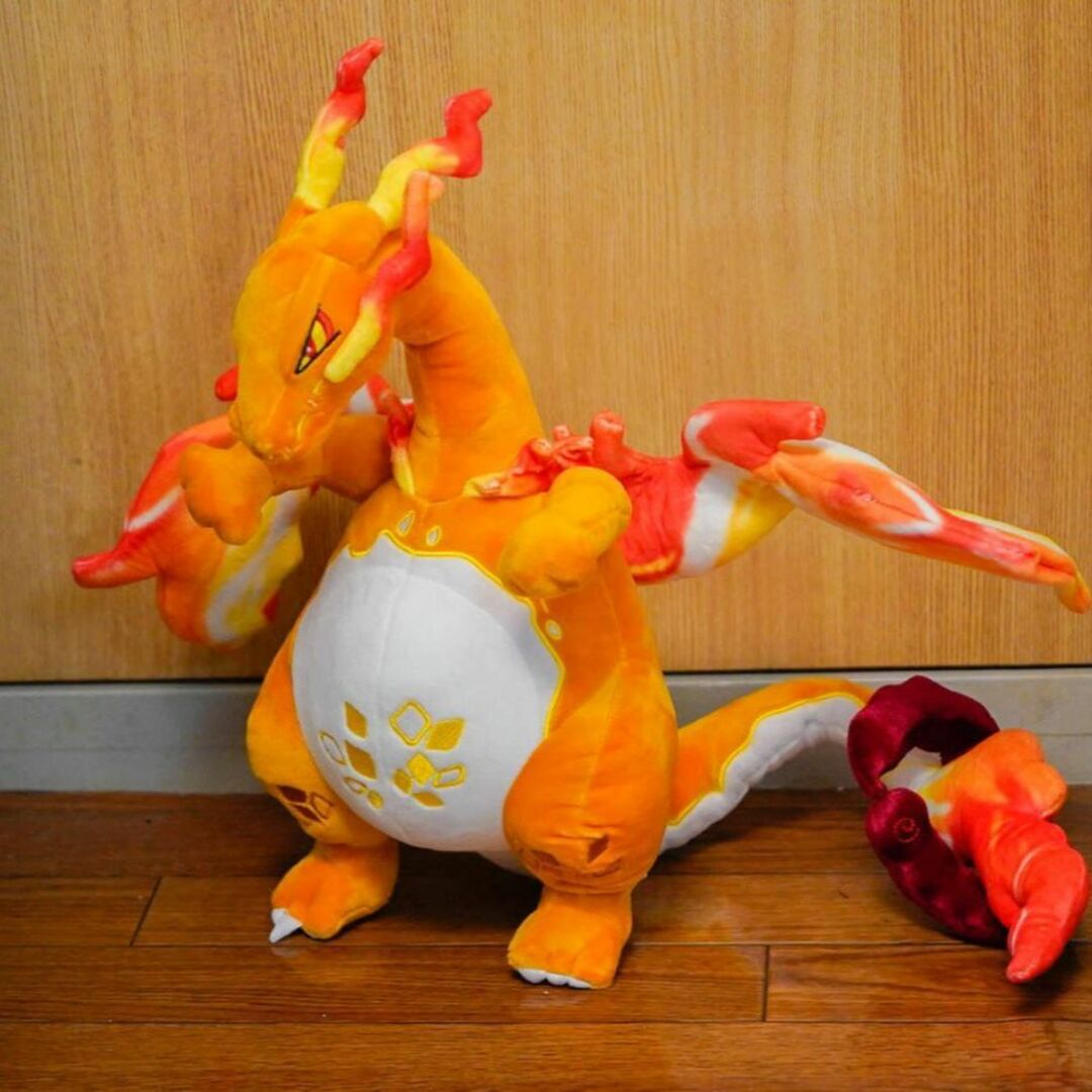 リザードン ぬいぐるみ キョダイマックス 特大 38㎝ リボン袋付 リザードン ぬいぐるみ キョダイマックス 特大 38㎝ リボン袋付