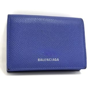 バレンシアガ(Balenciaga)のBALENCIAGA コンパクト財布 レザー ブルー 558208(財布)