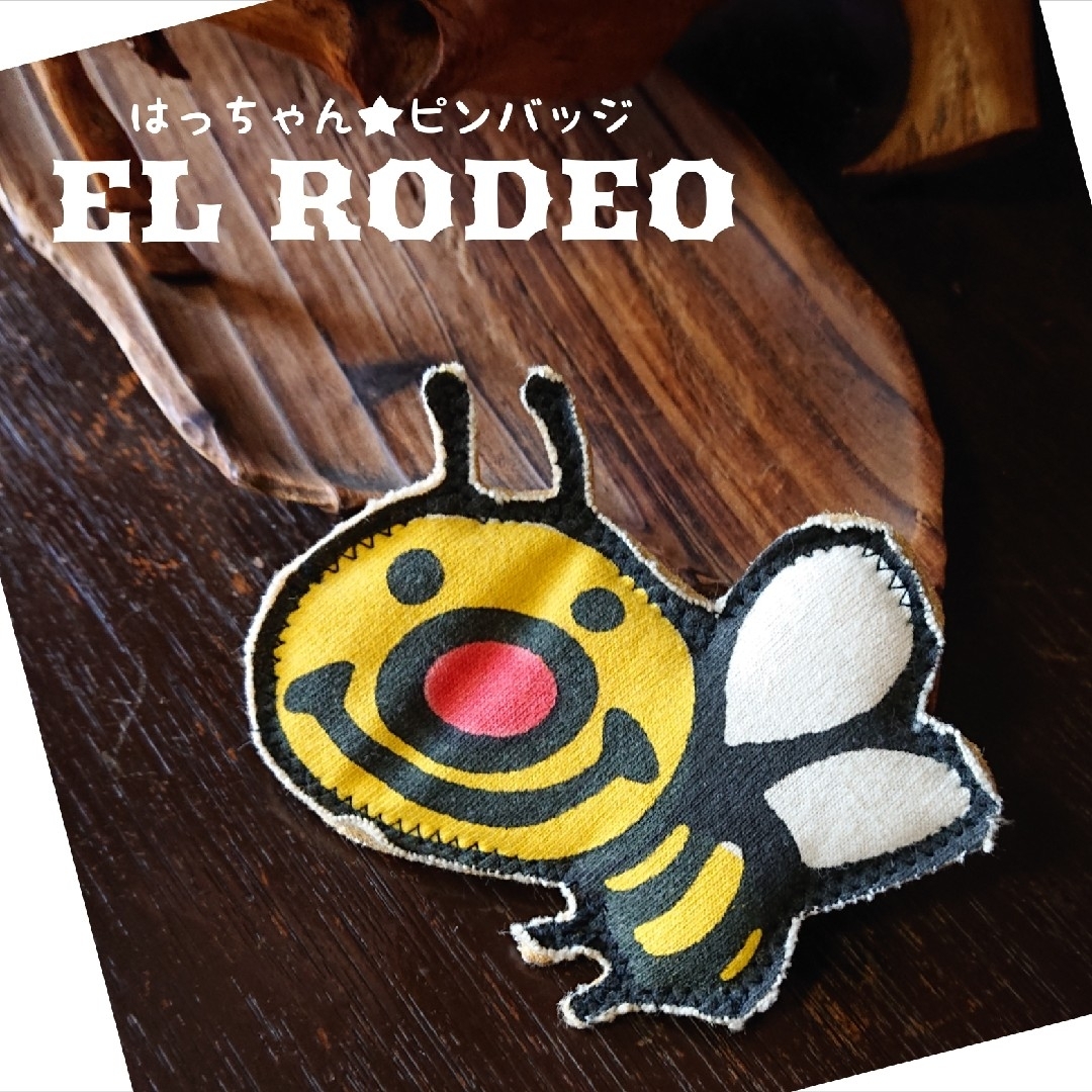 EL RODEO(エルロデオ)のELRODEO エルロデオ ハチ ピンバッジ エンタメ/ホビーのおもちゃ/ぬいぐるみ(キャラクターグッズ)の商品写真