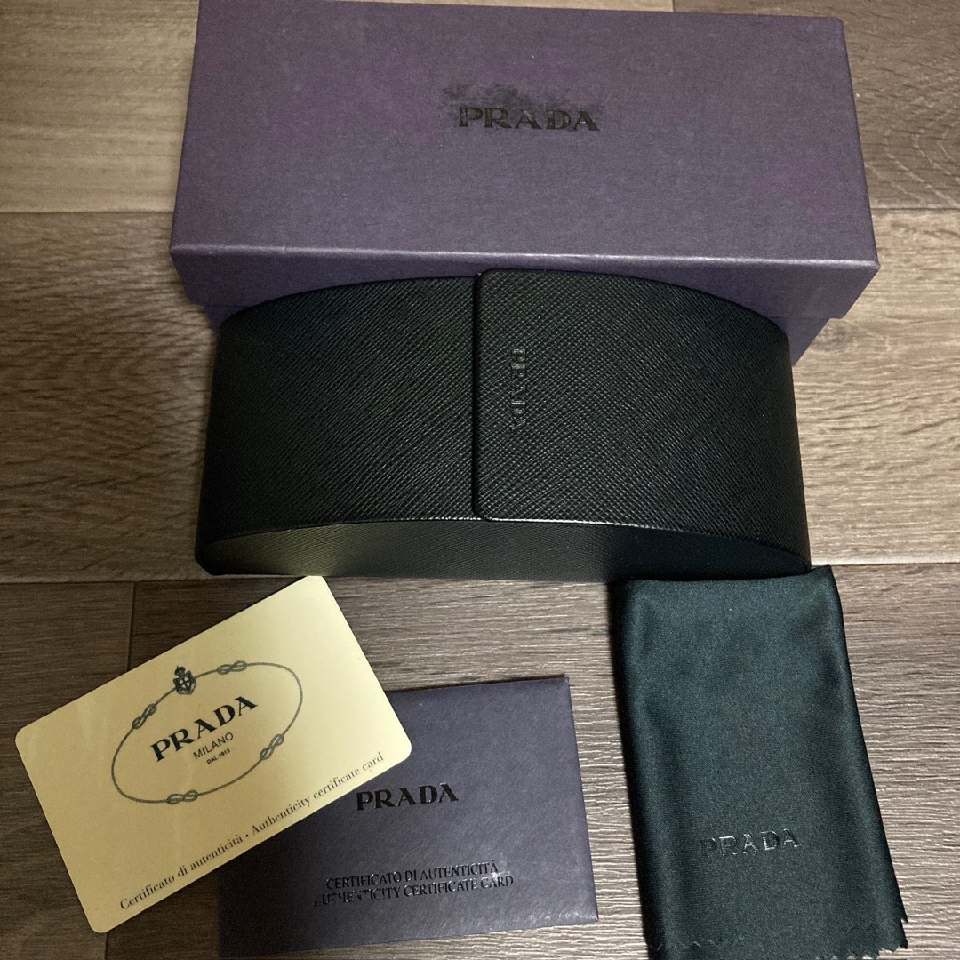 PRADA(プラダ)のPRADA サングラス SPR83G 57 19 ブラウン シルバー金具 メンズのファッション小物(サングラス/メガネ)の商品写真